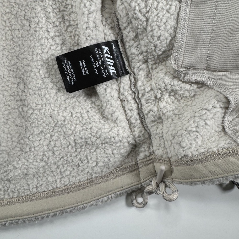 KUHL Elixir High Pile Stretch Fleece Jacket‎ Womens Small Ivory Soft Never Worn - Picture 13 of 15